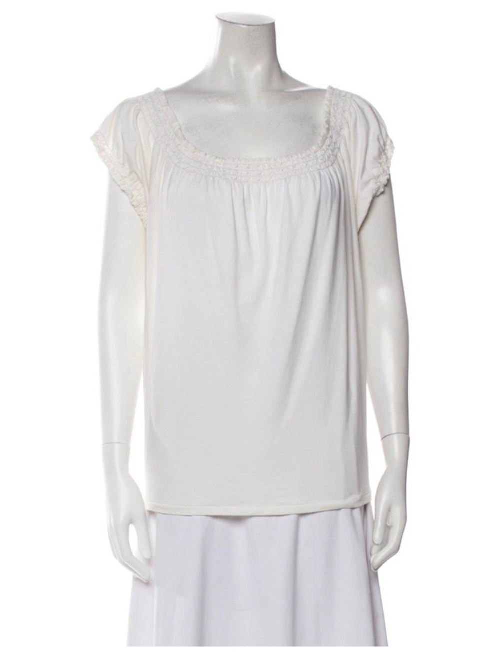 Ralph Lauren Black Label Scoop Neck Short Sleeve Blouse Top Women’s L